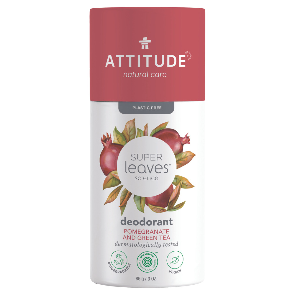 Attitude Super Leaves Deodorant Pomegranate and Green tea/ Alumiiniumivaba depdorant 85g