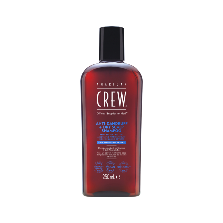 American CREW Anti-Dandruff + Dry Scalp Shampoo / Kõõmavastane ja rasu vähendav šampoon, 250ml