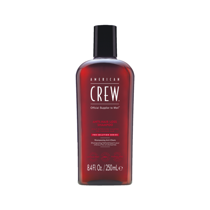 American CREW Anti-Hairloss Shampoo / Igapäevane šampoon hõrenevatele juustele, 250ml