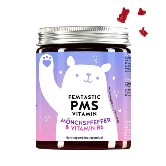 Bears with Benefits Femtastic PMS hormoone reguleerivad kummikarud mungapipra ekstrakti ja B6-vitamiiniga 60tk