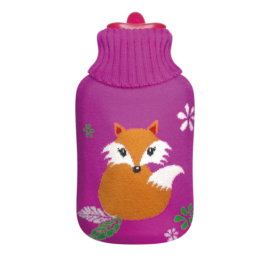140029 Hot water bottle with cover N2 (Pink Fox)