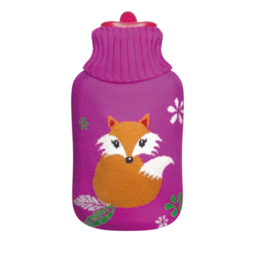 140029 Hot water bottle with cover N2 (Pink Fox)