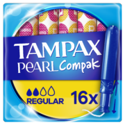 Тампоны с аппликатором Tampax Compak Pearl Regular, 16 шт.