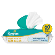 Детские влажные салфетки Pampers Aqua Soft Touch, 60 салфеток