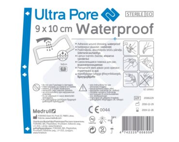 Medrull Haavaplaaster Ultra Pore 9x10 cm veekindel steriilne 10tk