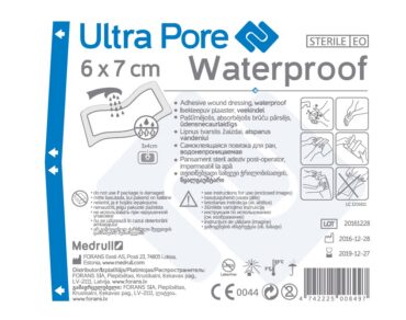 Medrull Haavaplaaster Ultra Pore 6x7 cm veekindel steriilne 10tk