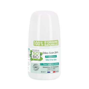 Дезодорант So Bio Étic 24H с органической мятой, 50 мл