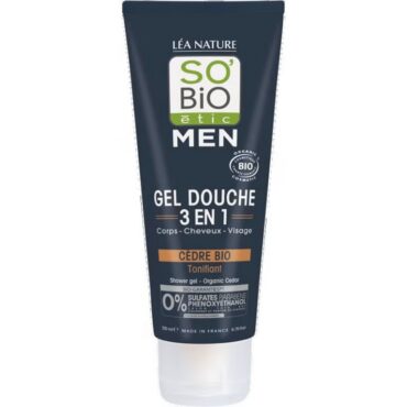 Гель для душа So Bio Étic Men с кедром, 200 мл
