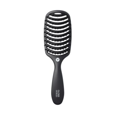 HH Simonsen Gloss Air Brush juuksehari, Rubber Black