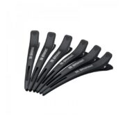 HH Simonsen Carbon Clips juukseklambrid, 6 tk, must