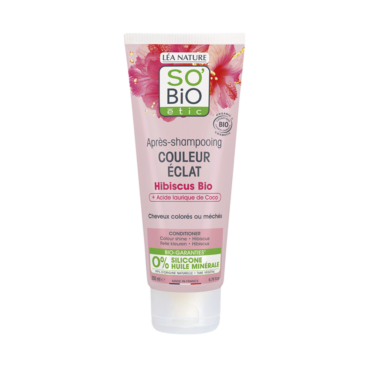 Кондиционер So Bio Étic Radiance с гибискусом и растительными пептидами для окрашенных волос, 200 мл
