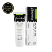 Отбеливающая зубная паста Nordics Natural Remineralization Toothpaste Ultra White с матча и активированным углем, 75 мл