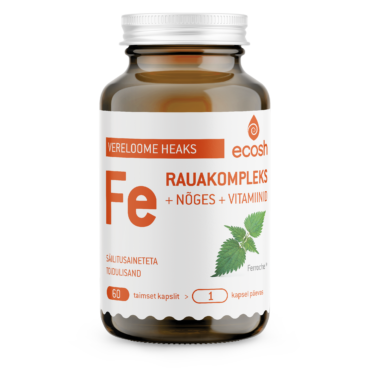 ECOSH Комплекс железа + крапива + витамины, 60 капсул